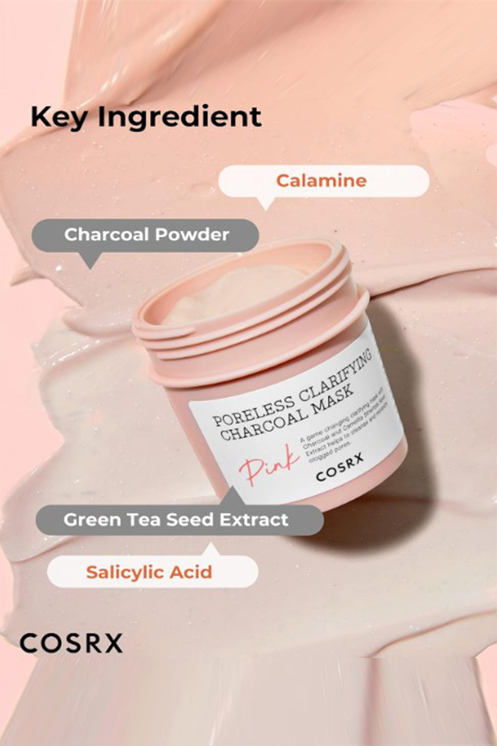 COSRX Pink Pore Clarifying Charcoal Mask