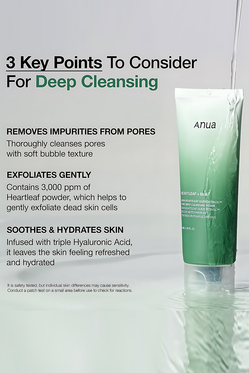 Anua Heartleaf Quercetional Cleansing foam 150ml