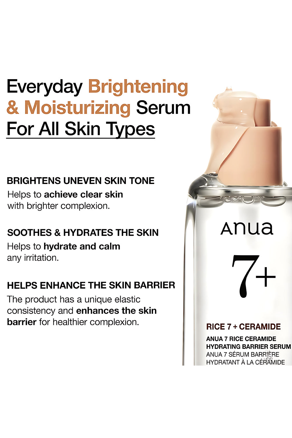 Anua Rice Ceramide Hydrating Barrier Serum 50ml