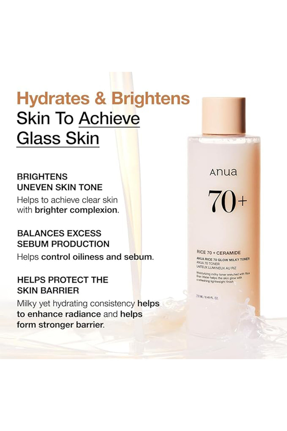 Anua Rice Milky Toner 250ml