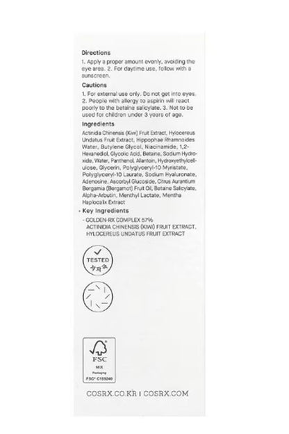 COSRX Refresh AHA BHA Vitamin C Booster Serum