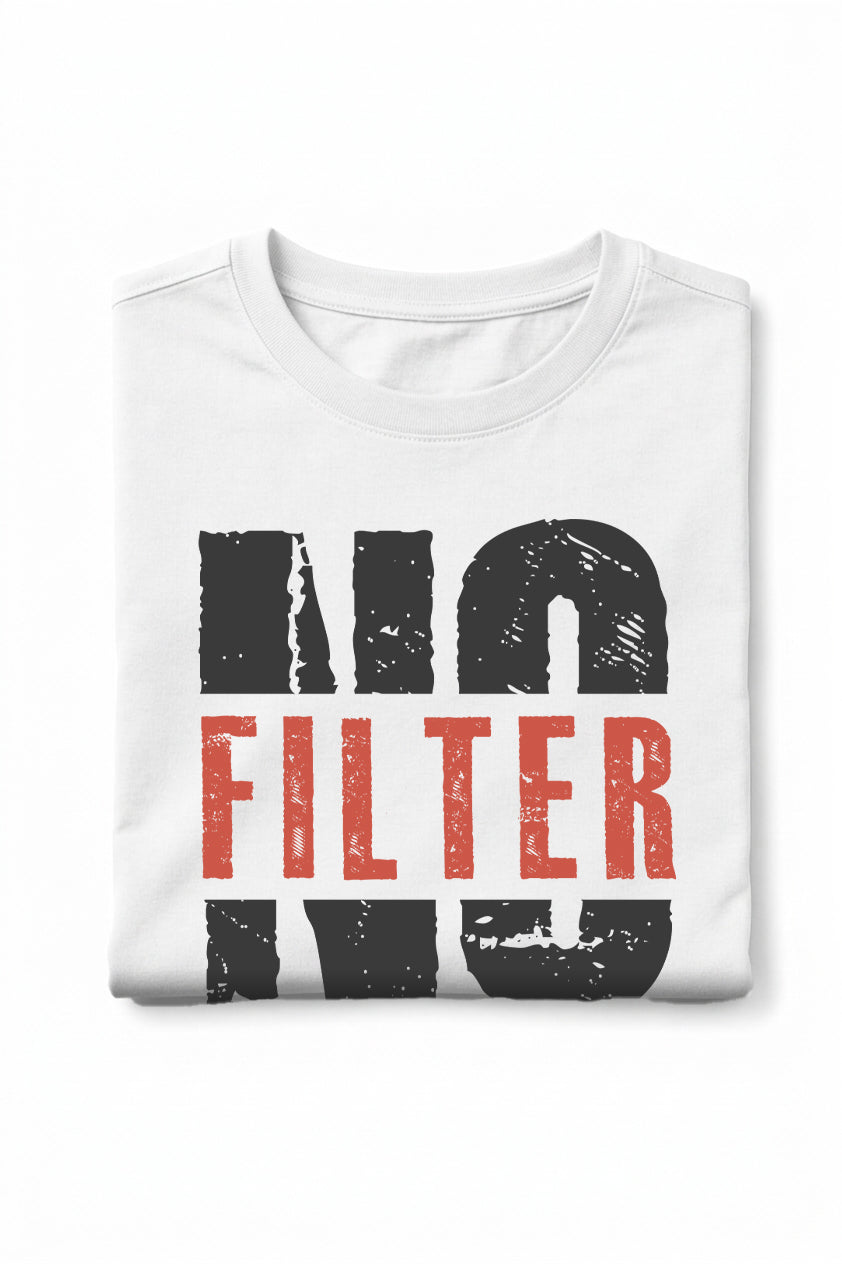 RivoX Men’s Essential Round Neck – No Filter Just Real Vibes