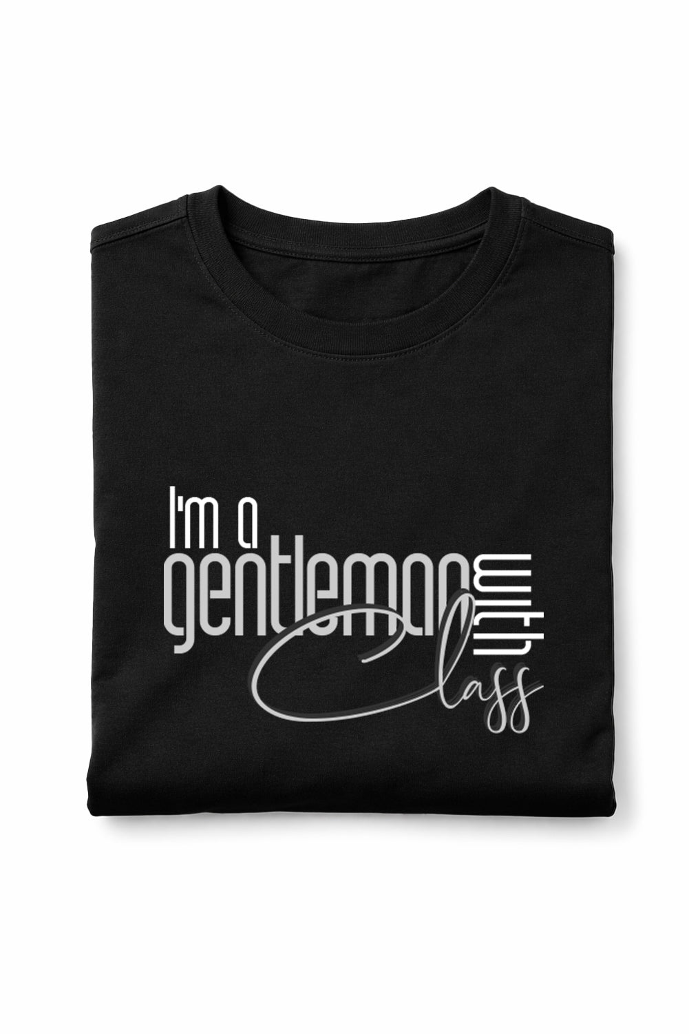 RivoX Men’s Essential Round Neck – I am gentleman with Class