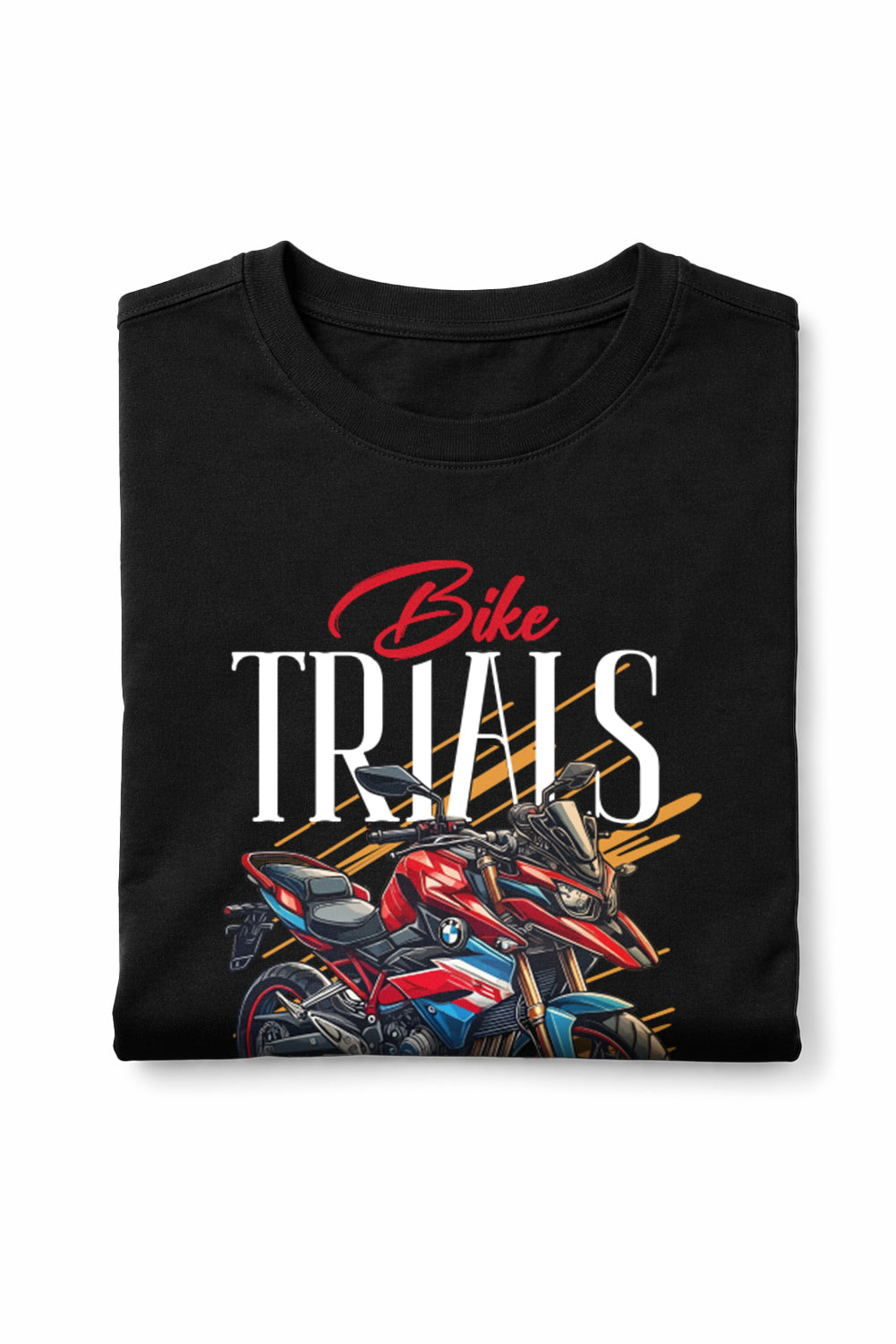 RivoX Men’s Essential Round Neck –BIKE TRIALS FREE YOURSELF