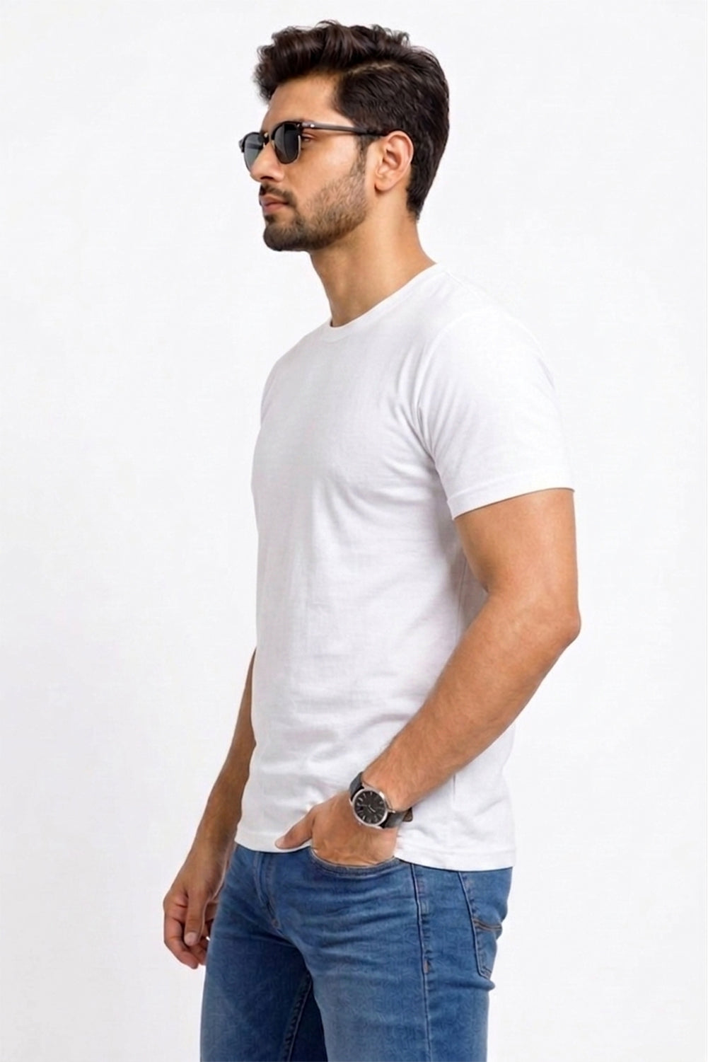 RivoX Men’s Essential Round Neck – Do Nothing, Look Busy